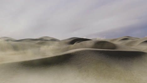 serene desert landscape with sand dunes