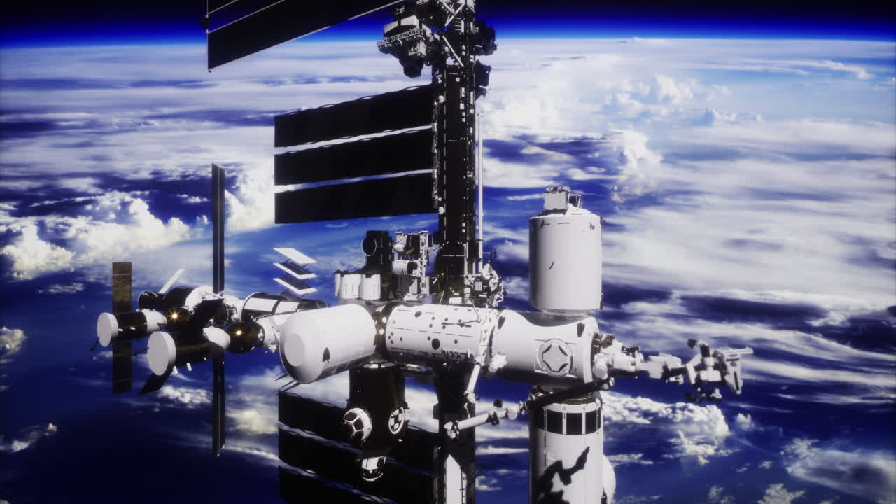 Stazione Spaziale Internazionale in orbita attorno alla Terra