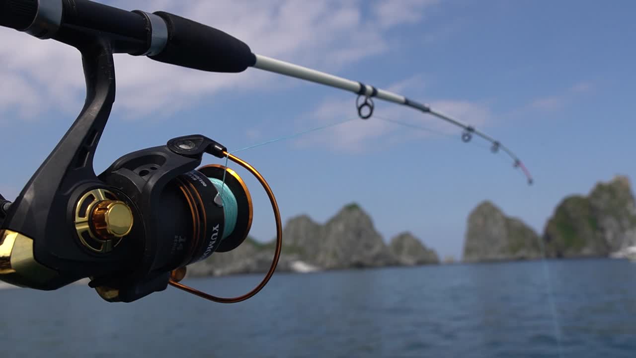 Fishing from a boat