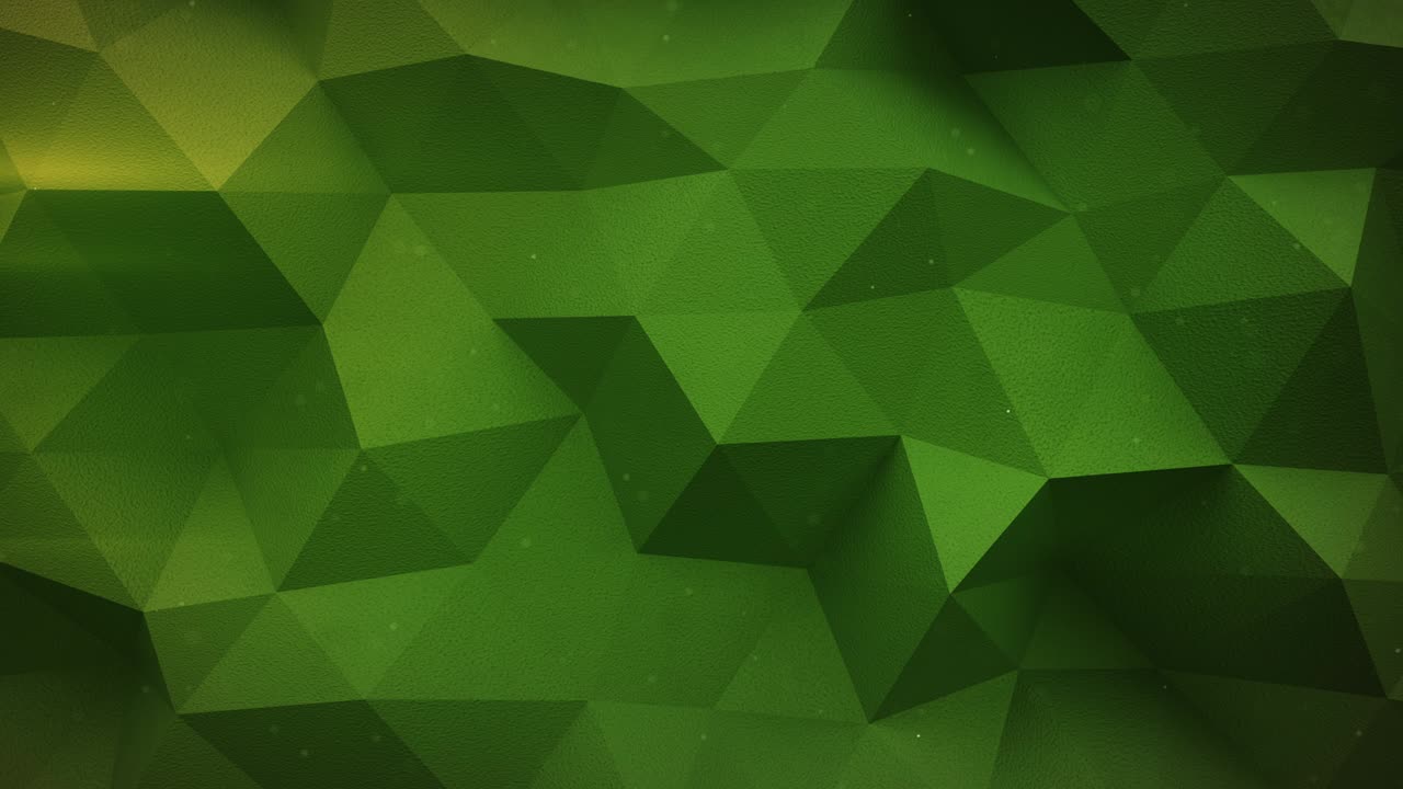 Low poly green surface with plaster texture seamless loop 3D render animation