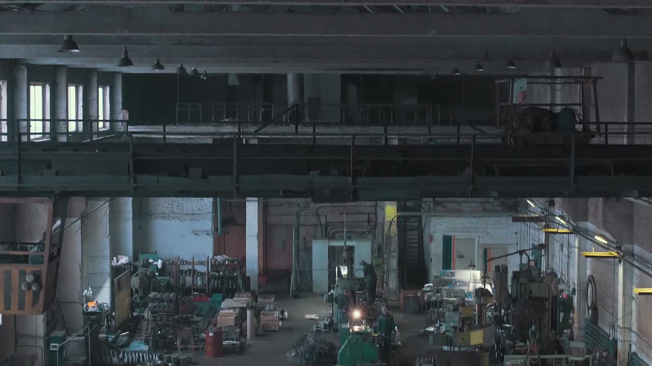 Large Industrial Workshop Interior