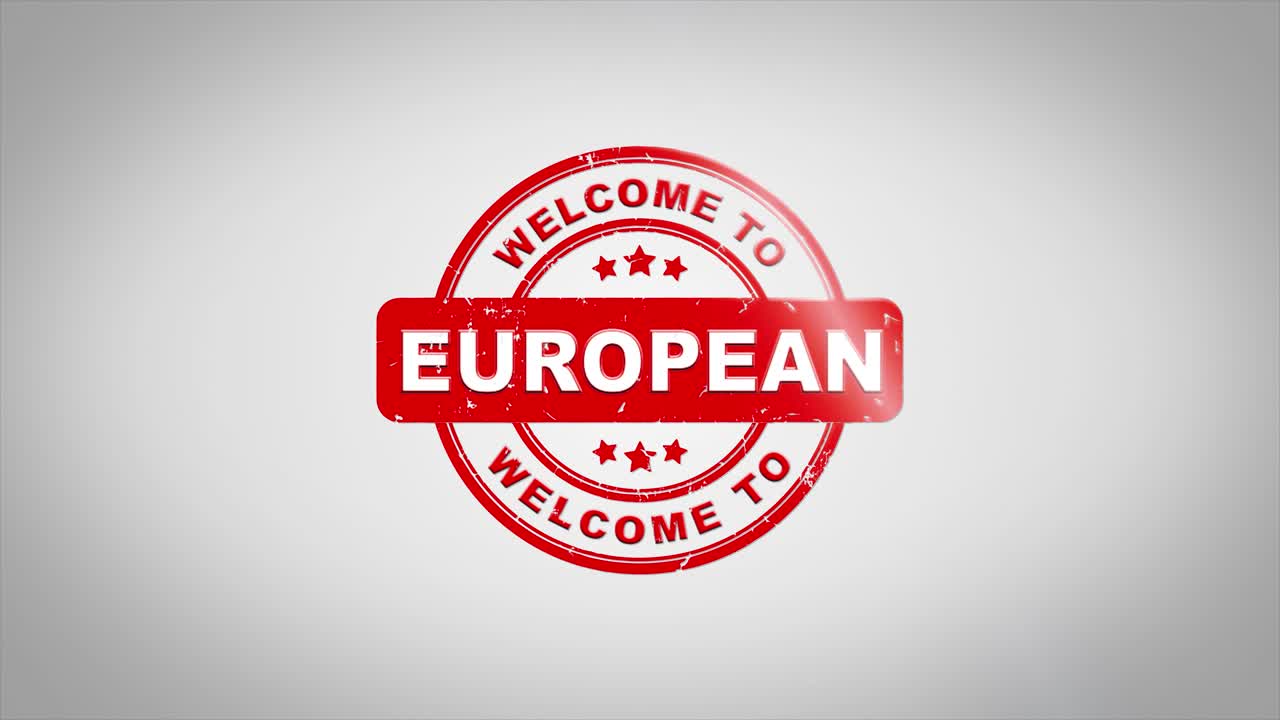 Welcome to Europe Stamp Design