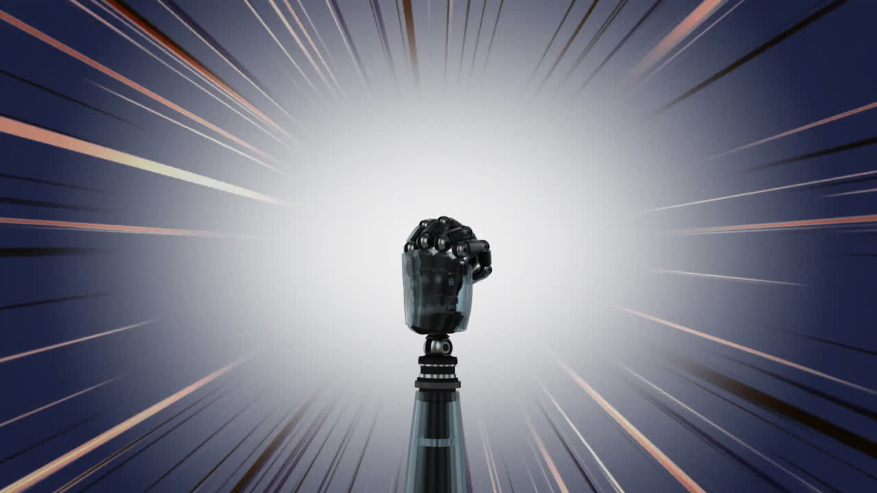 빛나는 효과를 가진 로 팔