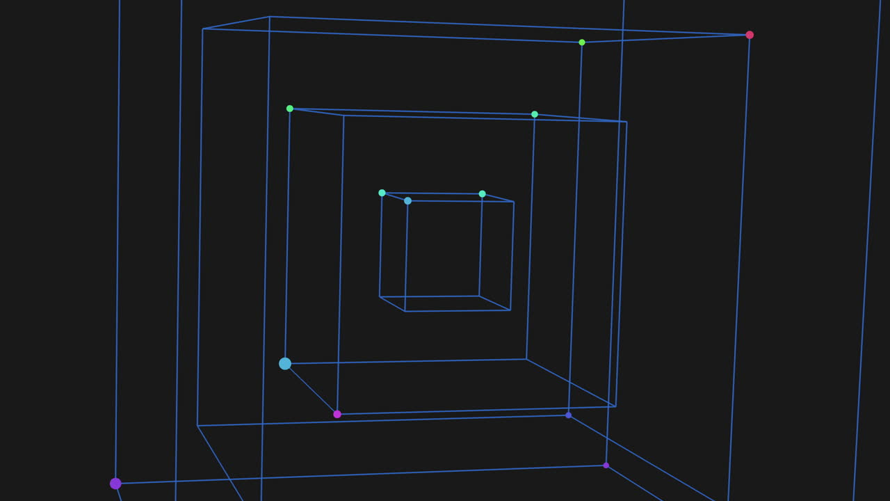 Intricate and captivating design blue and purple grid pattern with dotted accents