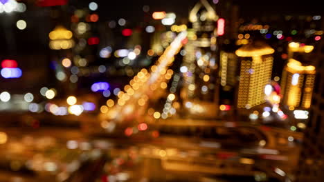 timelapse of the beijing city skyline from a high vantage point