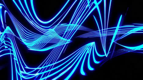 abstract glowing blue lines