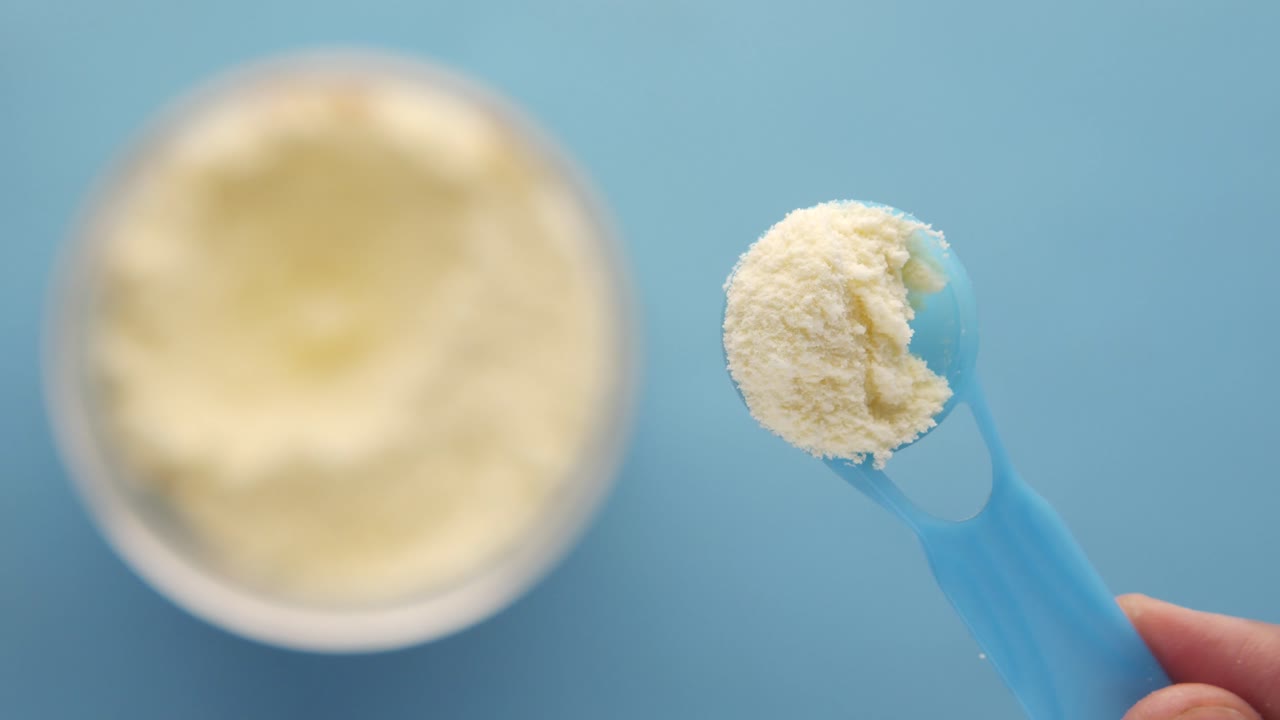 Baby Formula in Measuring Spoon