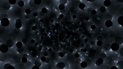 the dark side of the planets. abstract animation. contours exoplanets against the background of stars.