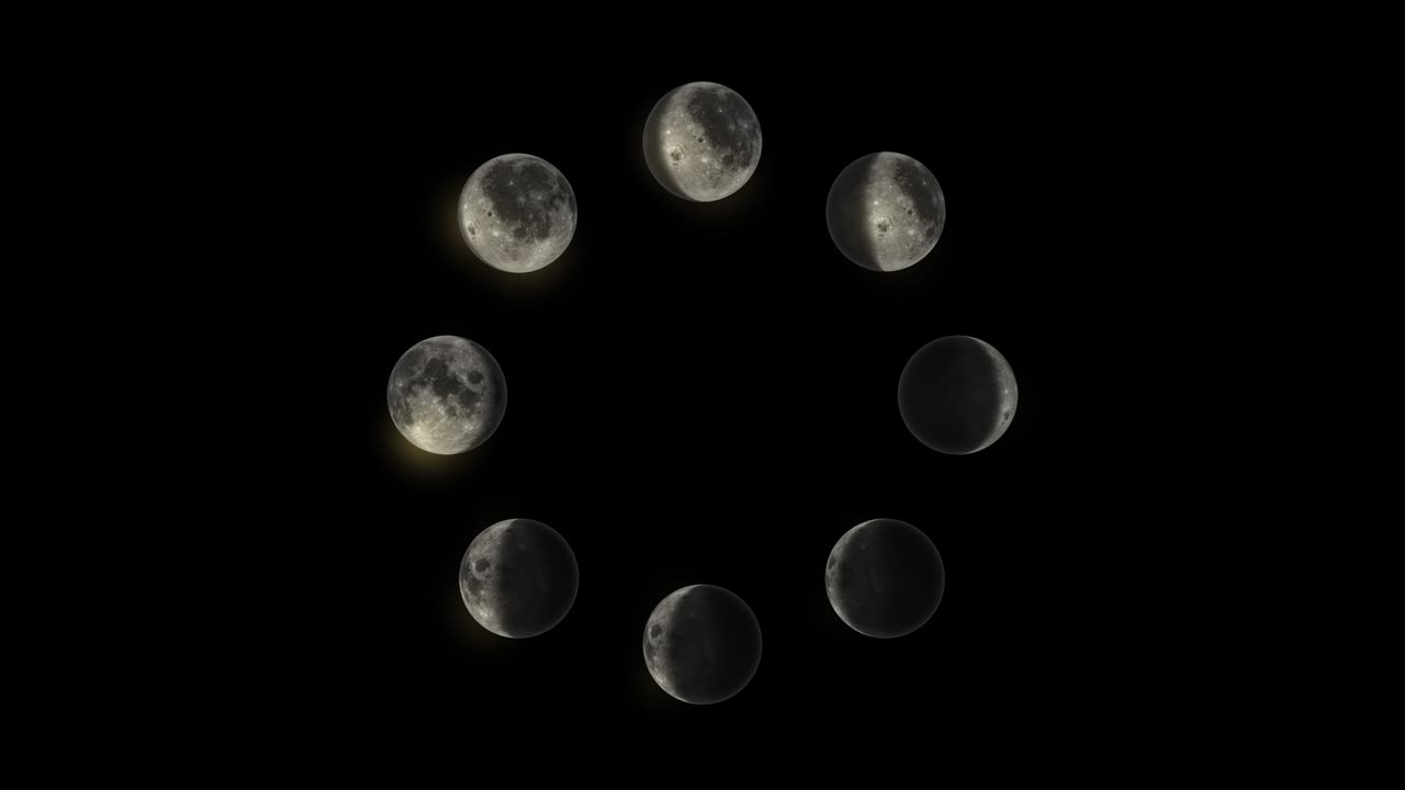 알파 매트 루프를 가진 달 단계 서클