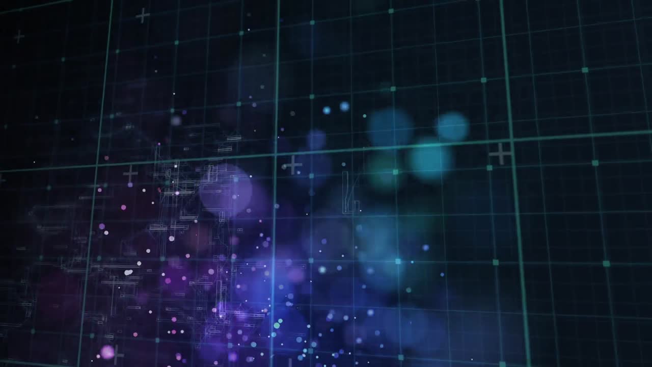 그리드와 사각형에 대한 데이터 처리의 애니메이션