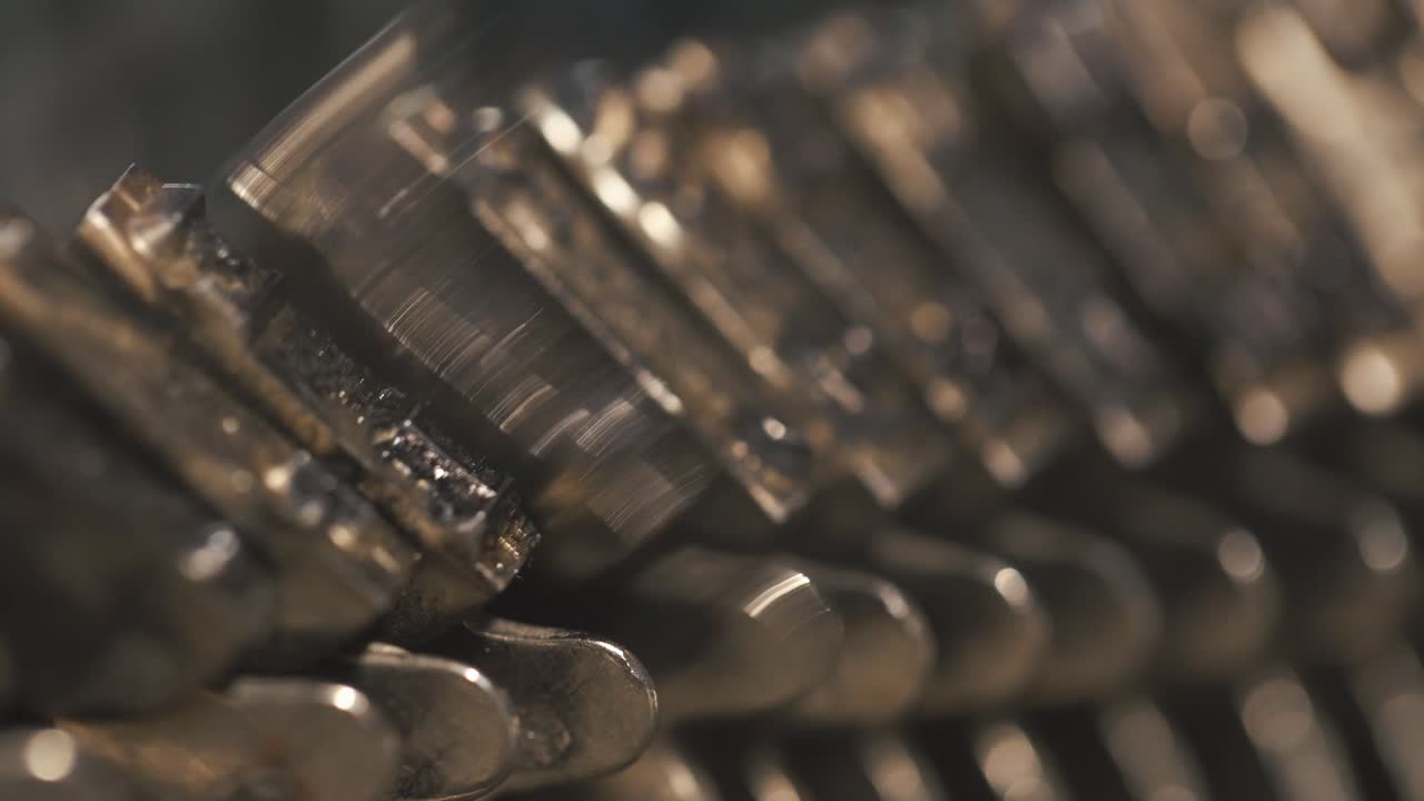 Close-up of Typewriter Keys