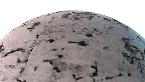 marble sphere with smooth surface, computer generated. 3d rendering rotation of round stone. abstract background
