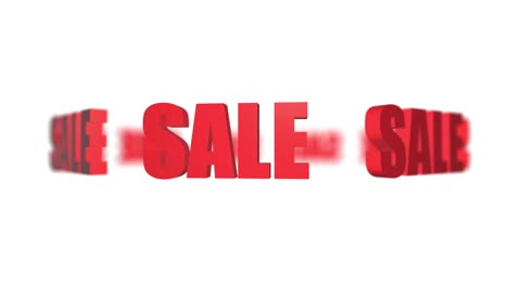 """sale""라는 단어가 색 바탕에 원으로 회전합니다. 은 글자, 루프 애니메이션, 4k."