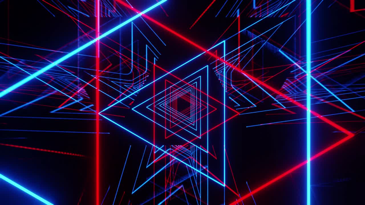 blu e rosso traingles club show vj loop