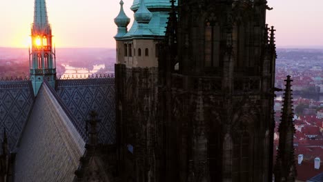 aerial view st. nicolas church in prague