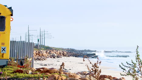 Train travel on the coastal route