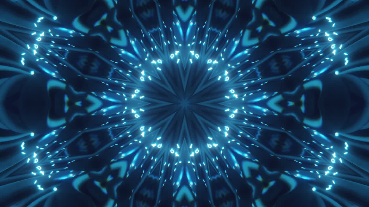 Abstract Blue Light Patterns