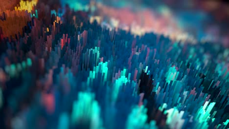 fondo texturizado abstracto en bucle de 4k con profundidad de campo