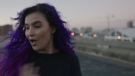 dancing-woman-beautiful-street-dancer-with-colorful-hair-performing-contemporary-hip-hop-moves-enjoying-modern-dance-expression-in-city-at-sunset