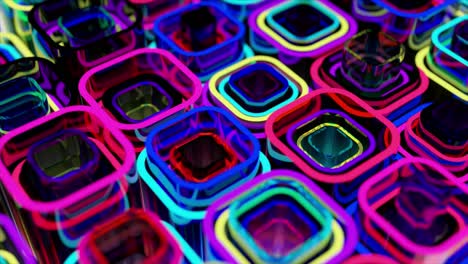 abstract colorful geometric tube pattern