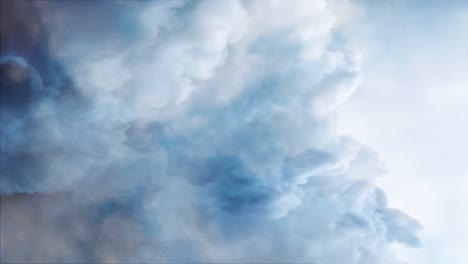 nube cumulonimbus en el cielo azul en movimiento
