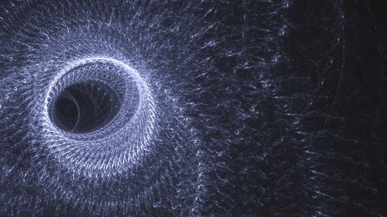interminables remolinos de círculos geométricos, portal de túnel abstracto extraño y fascinante - bucle sin fin