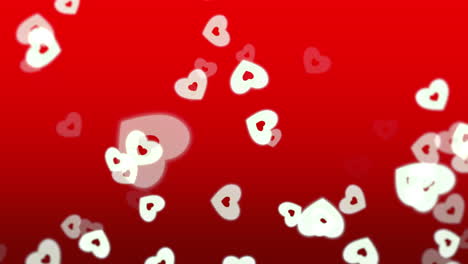 día de san valentín fondo brillante animación corazón romántico 52