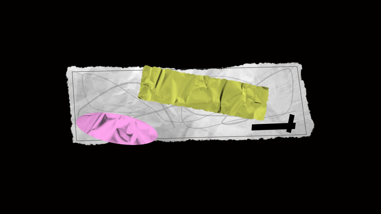 Unusual Paper Lower Third 07 On Alpha