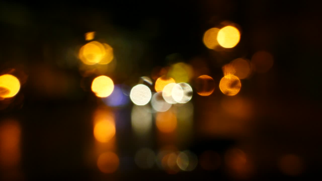 semáforos de la ciudad desenfocados