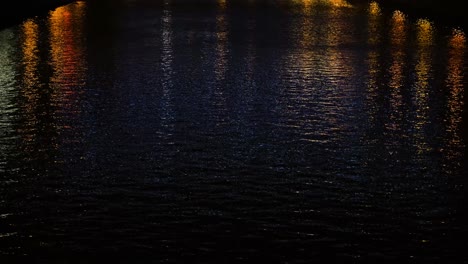 night reflections on water