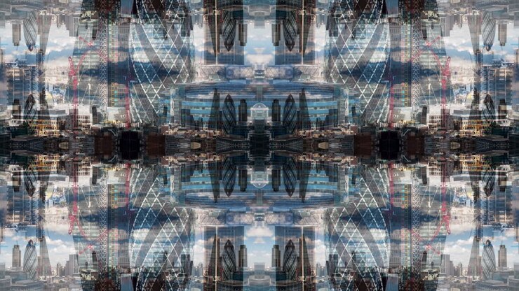 London Aldwych Skyline Abstract 4K 04