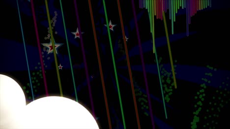 espectro de la música vintage vj bucle