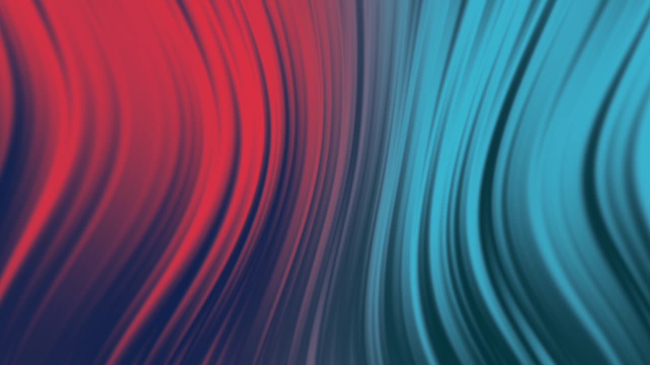Flowing red and blue smooth color transition waves in a loopable background, dynamic wave motion, energy collision, abstract movement