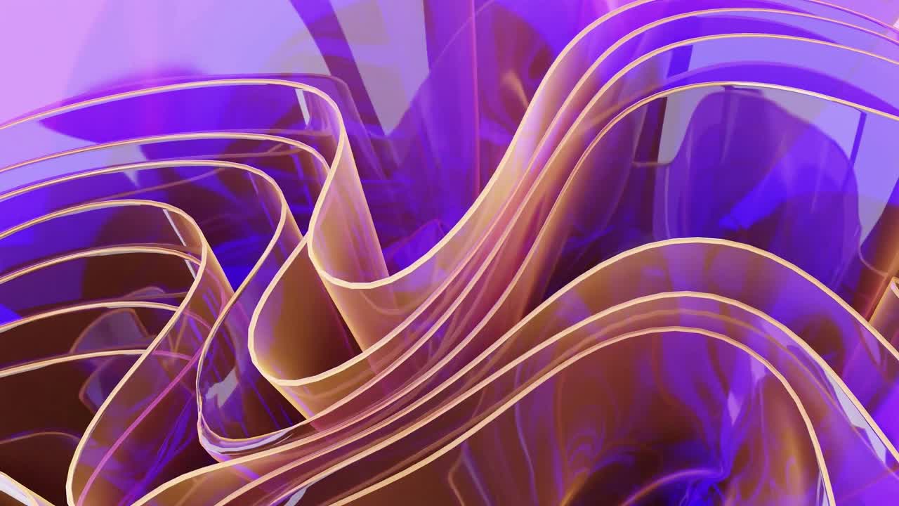 Ethereal Waves of Color purple an yellow