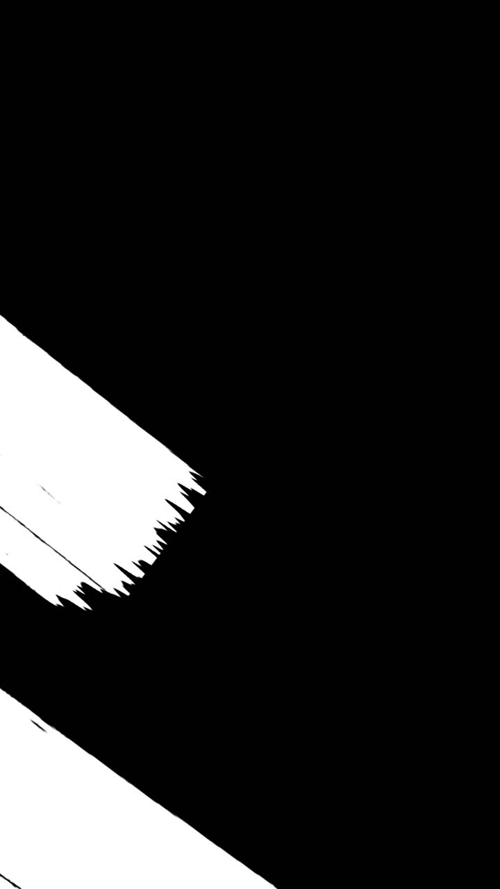 Transizione grafica a linee diagonali astratte in bianco e nero