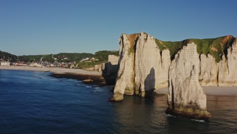 white cliffs of etretat, france