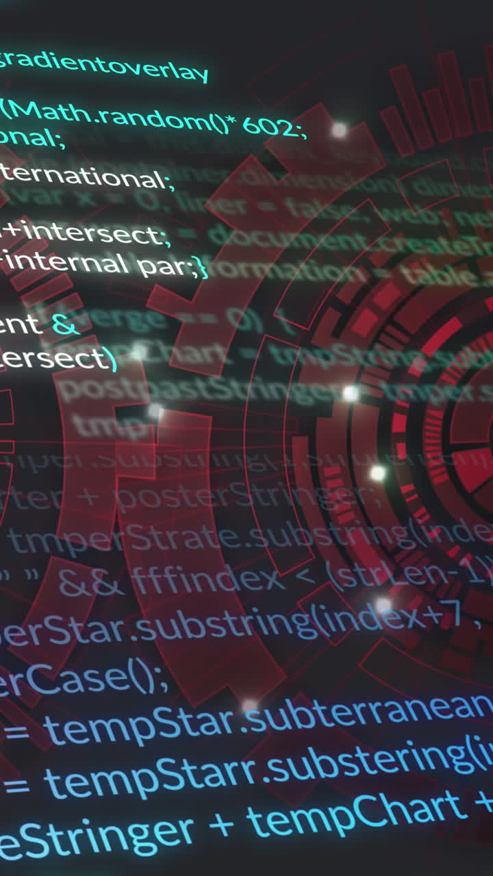 animazione della scansione dello spettro e dell'elaborazione dei dati su sfondo nero