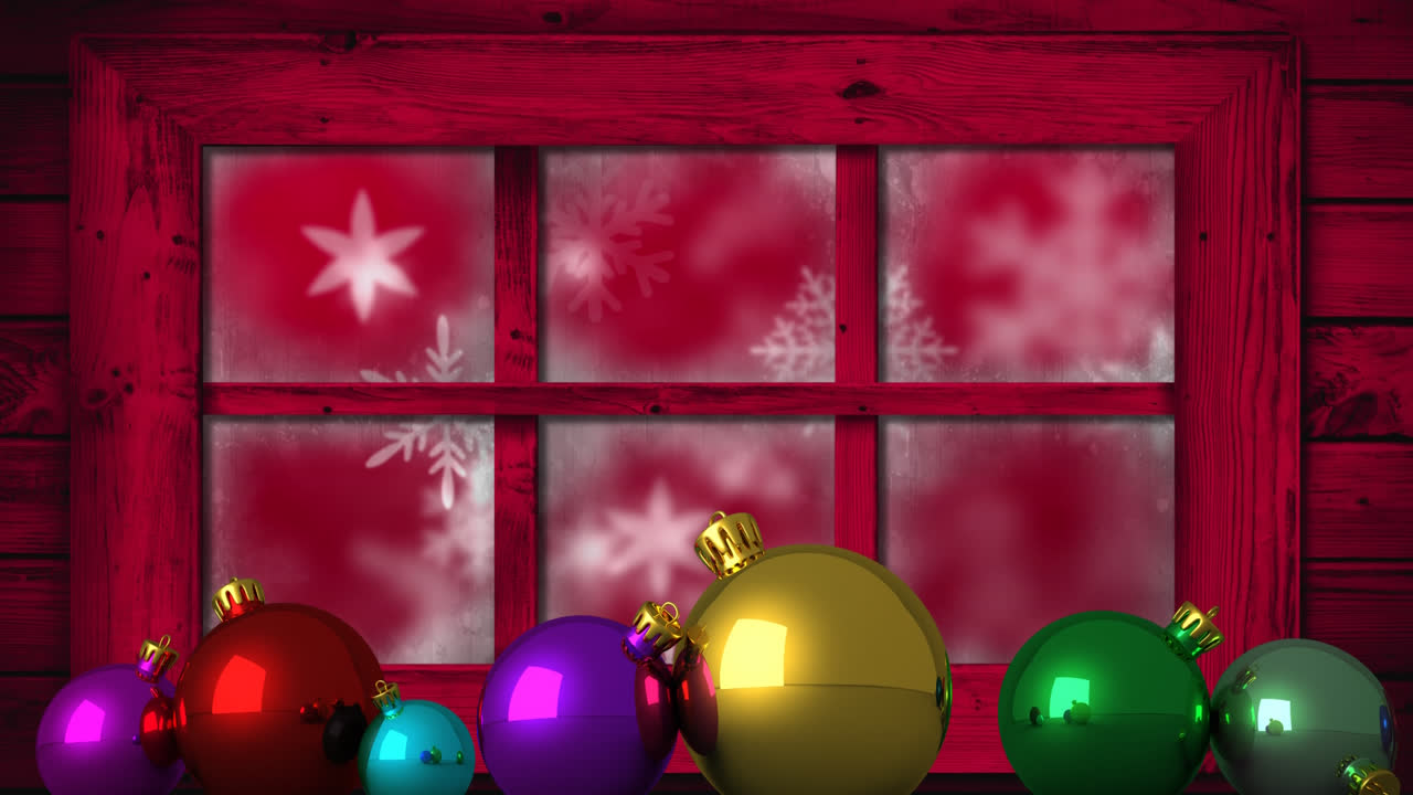 paisaje de invierno visto a través de la ventana