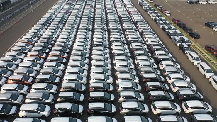 Large Inventory of Cars in a Parking Lot