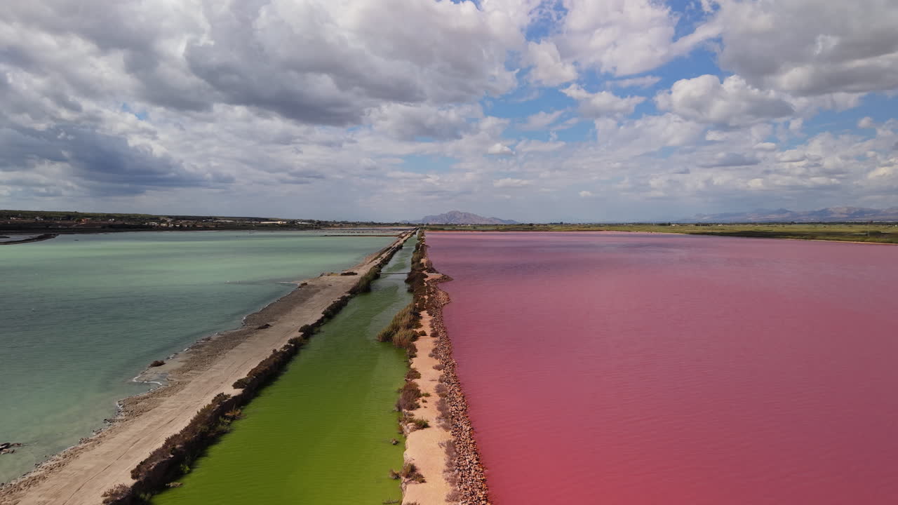 Colorful Salt Flats Landscape