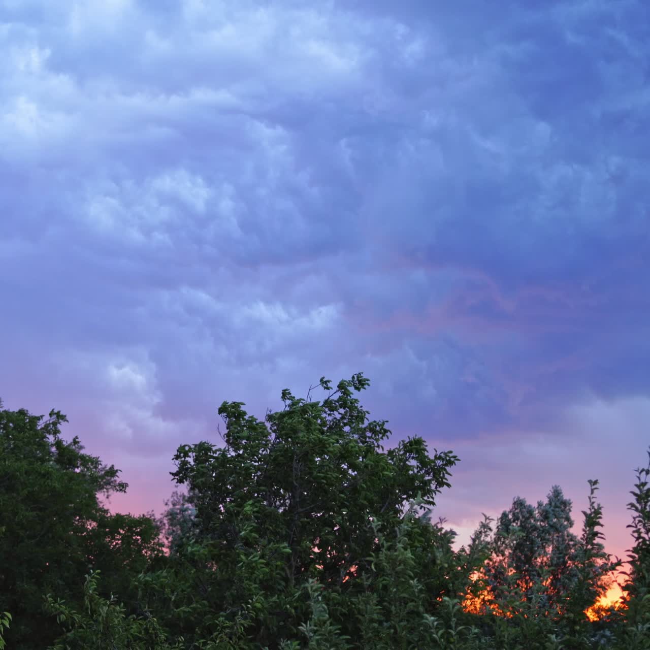 Lightning with dramatic clouds