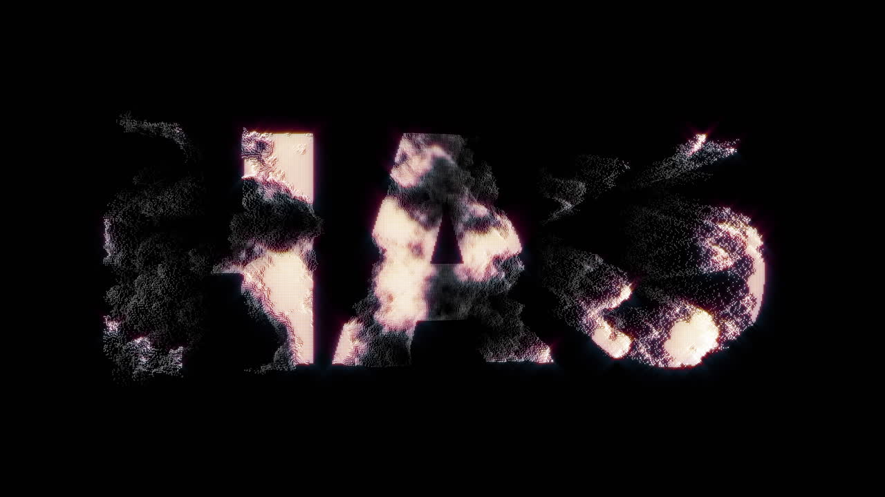 animación de la abreviatura de la moneda de la hryvnia ucraniana girando sobre fondo negro