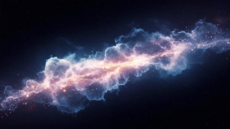 Una Maestosa Formazione Cosmica: Svelando la Bellezza Astratta di una Nebulosa Colorata nella Vastità dello Spazio, Illuminata da Stelle Lontane e Gas Interstellari