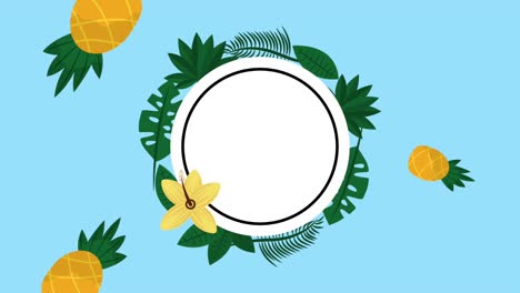 plantilla de verano tropical