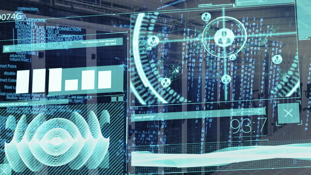 서버를 통해 데이터 처리의 애니메이션