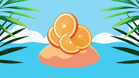frutas cítricas naranjas tropicales frescas
