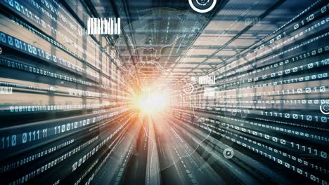 analítico de datos de negocios con software inteligente tácito haciendo estrategia de marketing
