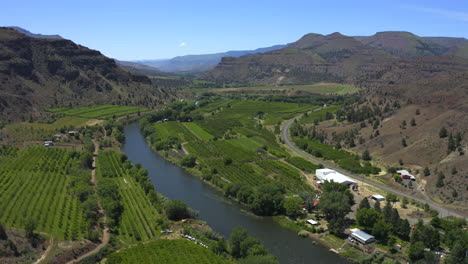 Flying-over-Kimberly-Orchards-in-Eastern-Oregon