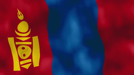 Mongolia-National-Country-Flag-Symbol---Illustrated-Motion-Graphic-Design