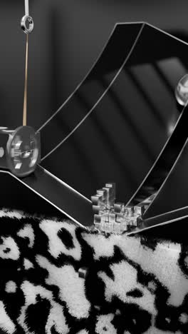 composición geométrica abstracta con cubos y estampado de animales